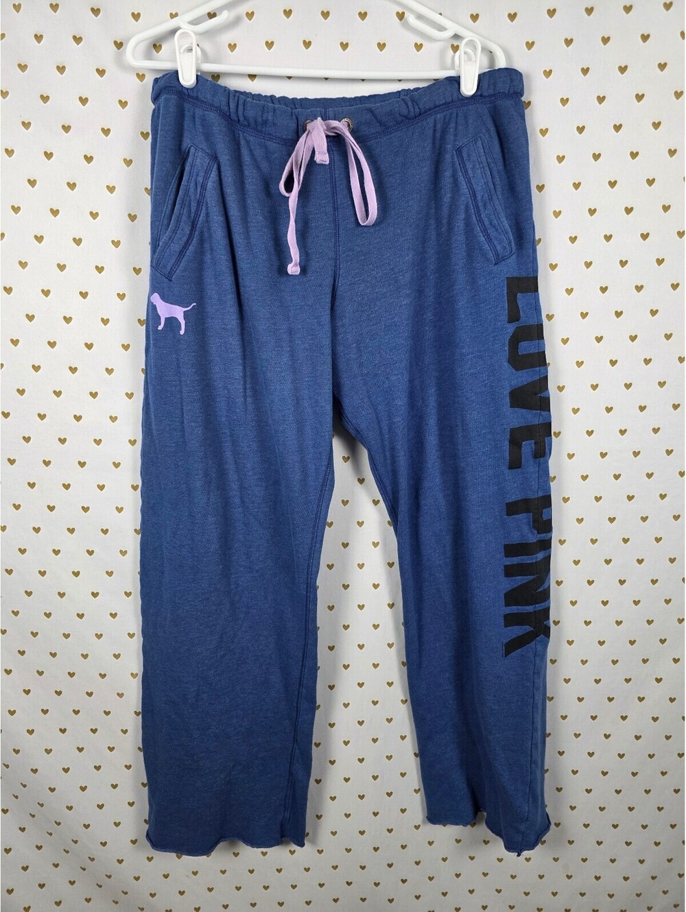 Victorias Secret PINK Vintage LOVE Y2k Boyfriend diaper butt sweats MEDIUM